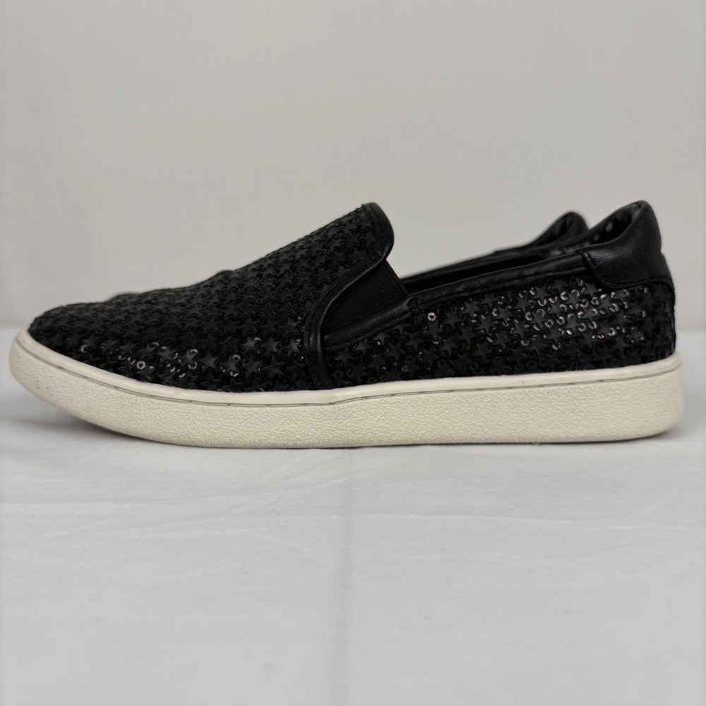 UGG Cas Black Sequin Star Slip On Casual Sneakers Shoes‎ Women's Size 6